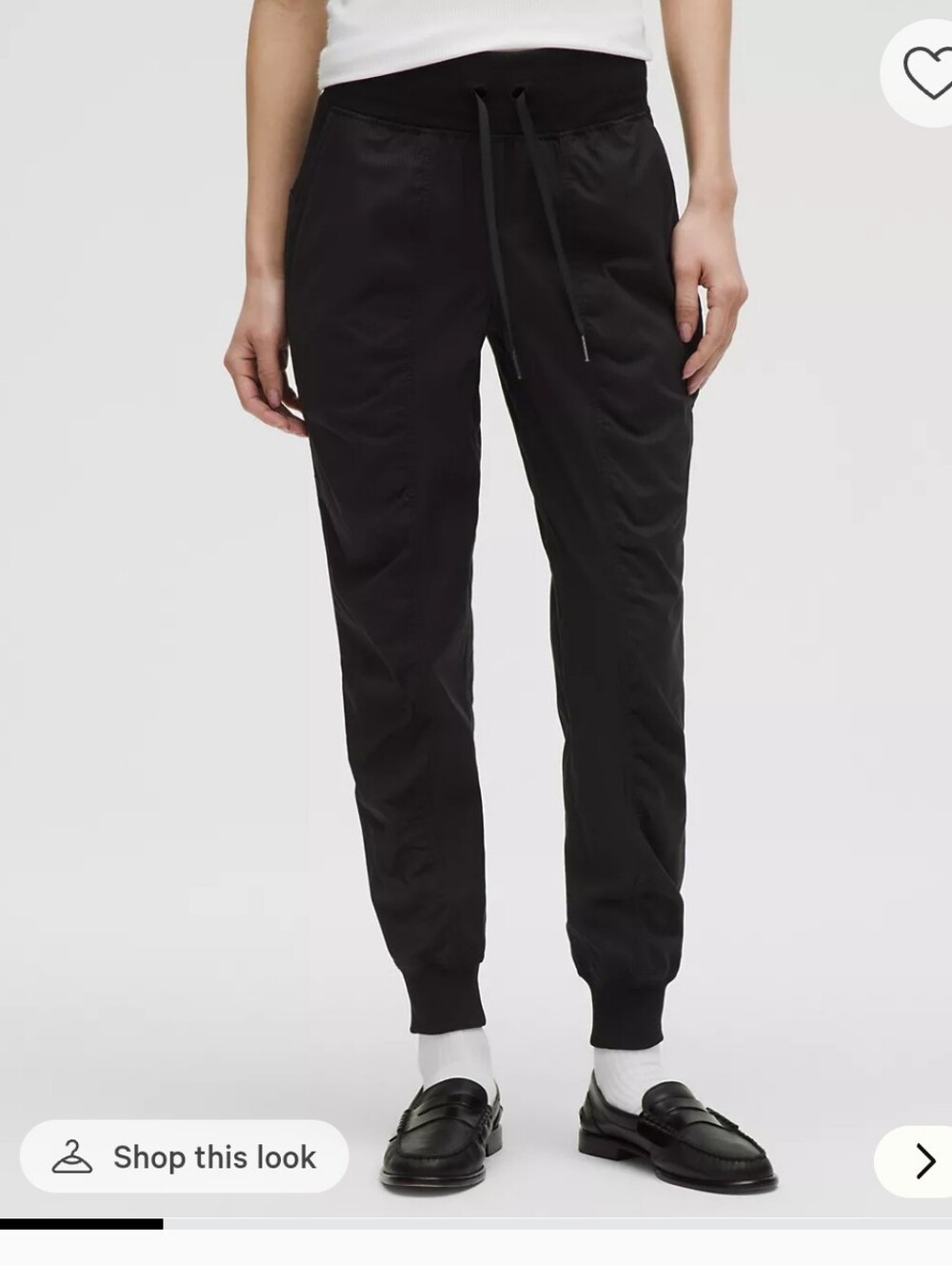 Lululemon Athletica Black Dance Studio Mid-Rise Jogger Full Length Size 8